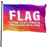 Drapeaux de marquage de terrain en PVC couleur personnalisée, prix bas, pour publicité extérieure, marqueurs de pelouse, design rouge et bleu de sécurité