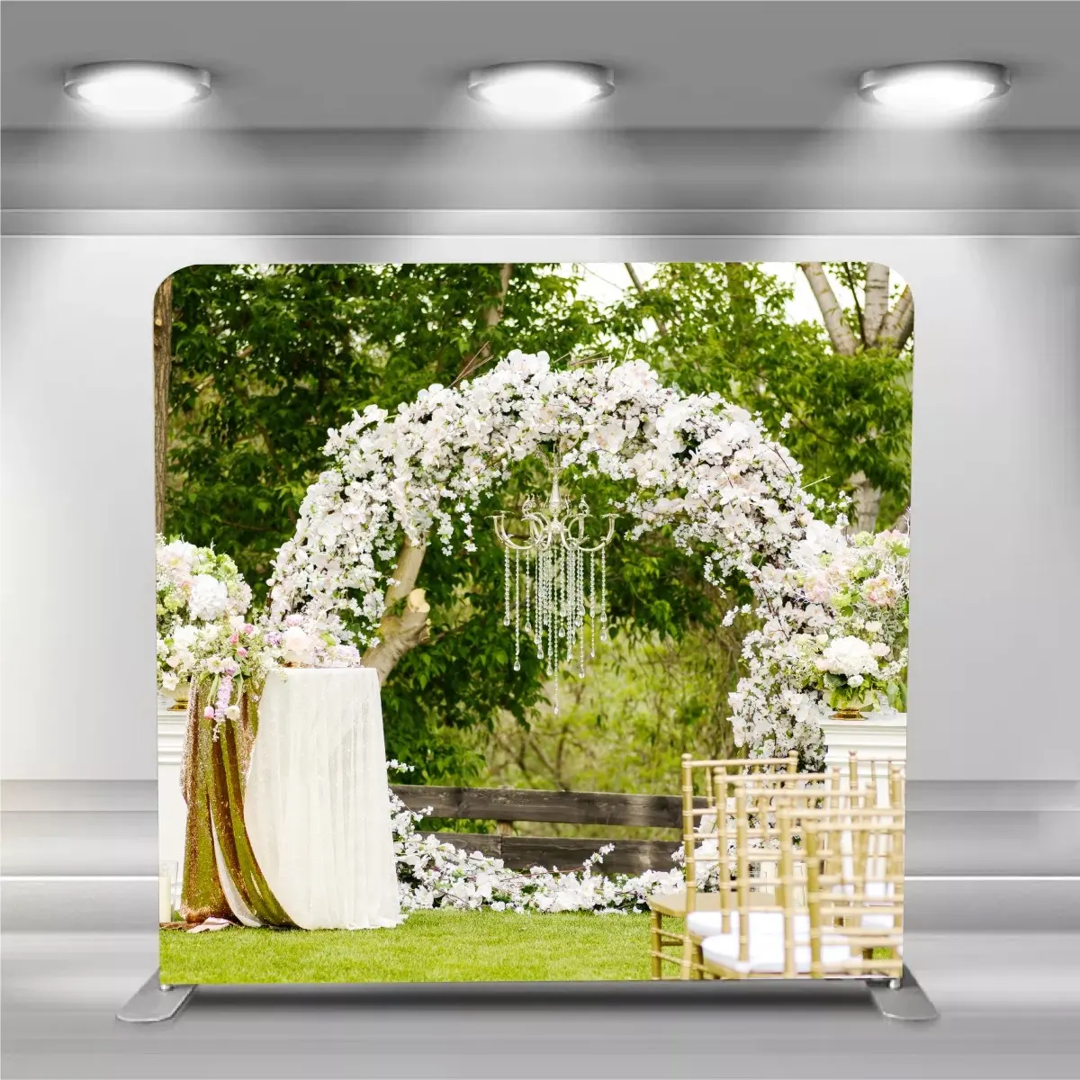Suporte de fundo de parede dobrável, 8 pés de alumínio em forma de reta, para fundo de fotos, suporte de backdrop para casamento