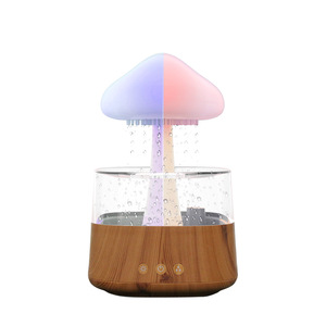 Mới Đến USB Siêu Âm Sương Tạo Độ Ẩm Độc Đáo Đám Mây Mưa Bảy Màu Bầu Không Khí Đêm Đèn Tinh Dầu Khuếch Tán Xe Ô Tô - Product Image 3