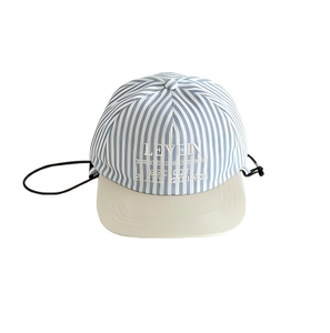 Gorra de Béisbol de Dos Tonos con Rayas de Polialgodón, Ajustable con Cordón, Corona Suave, Logotipo Bordado, Gorra Casual para Exteriores, Protección Solar - Product Image 2