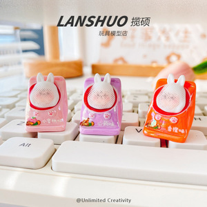 Lanshuo Resin Rabbit Chip <b>Bag</b> Miniature 3D DIY Jewelry <b>Accessory</b> Colorful Hair Clip Phone Case Decor - Product Image 3