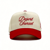 Casquette de baseball ajustable en sergé épais 100 % coton, 5 panneaux, avec logo brodé 3D en relief personnalisé, style A-Frame, pour la vente en gros, modèle Trucker uni