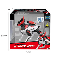 Robot chien télécommandé intelligent 2,4 GHz, jouet électronique interactif programmable avec sons et lumières pour l'éducation précoce des enfants