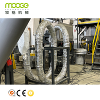 Ligne de lavage et de recyclage de bouteilles et seaux en PP, HDPE, ABS, PS, avec broyeur de conteneurs creux, réservoir de lavage à chaud par friction, contrôle PLC, certifiée CE ISO