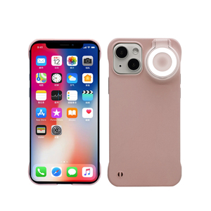 Wholesale 2023 Hot Popular Colorful <strong>Mobile</strong> <strong>Phone</strong> Protect Shell for iphone 14 13 Pro Max <strong>Led</strong> <strong>Flip</strong> Ring Selfie Light <strong>Phone</strong> <strong>Cases</strong> - Product Image 2