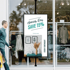 Pantalla <span class=keywords><strong>de</strong></span> escaparate <span class=keywords><strong>de</strong></span> alto brillo con gestión en <span class=keywords><strong>la</strong></span> nube, brillo automático inteligente y conectividad completa para publicidad en escaparates, a buen precio. - Product Image 6