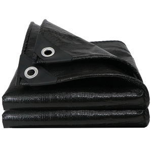 Ruigu Huizhong 220g Double Black Tarpaulin 1m X 1m Waterproof <b>Cargo</b> <b>Cover</b> For Truck Use - Product Image 2