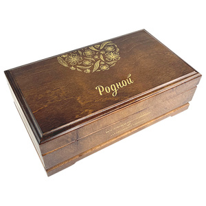 <span class=keywords><strong>Scatola</strong></span> regalo artigianale in <span class=keywords><strong>legno</strong></span> di betulla d'acero | Custodia regalo naturale a 8 Grid con Logo floreale stampato in seta - Product Image 2