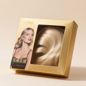 عبوة فاخرة مخصصة قابلة للطي مع إدراج شعر مستعار من الساتان صناديق تعبئة الملابس الداخلية شعار لوحة تغليف بطاقات قابلة للطي - Product Image 6