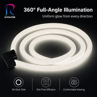 Cordon LED flexible magnétique compatible 48V, largeur 33mm, éclairage à 360 degrés, pour affichage en magasin, néon LED flexible