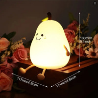 Fourniture d'usine Chambre Drôle USB Charge Soft Pat Light Lampe Poire Portable avec Jambes