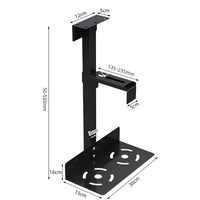 Support universel pour unité centrale de bureau, support de boîtier PC sous le bureau, support mural latéral pour CPU, support d'ordinateur réglable, support de boîtier d'unité centrale, support de fixation