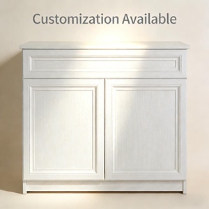 Armoire <span class=keywords><strong>de</strong></span> <span class=keywords><strong>cuisine</strong></span> en contreplaqué blanc style Shaker pour projet <span class=keywords><strong>de</strong></span> mobilier intérieur <span class=keywords><strong>de</strong></span> villa, design <span class=keywords><strong>de</strong></span> luxe avec quincaillerie haut <span class=keywords><strong>de</strong></span> gamme - Product Image 5