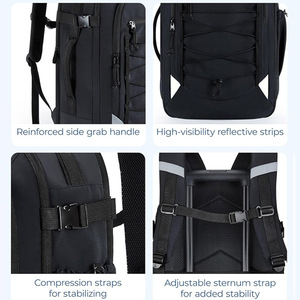 Sac à dos antivol résistant à l'eau de 17,3 pouces pour <span class=keywords><strong>voyages</strong></span> d'affaires, sac de transport pour ordinateur portable, bagage pour hommes et femmes avec sac à chaussures - Product Image 5