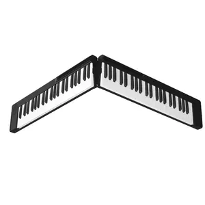 Hot Sale 88 Toetsen Gesplitst Opvouwbare Elektronische Piano Gewogen Piano Keyboard Met Bluetooth Vibrato Functies