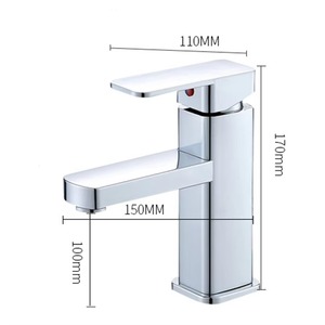 Single Handle Bathroom Faucet Black Short Vanity Basin Sink Mixer <b>Deck</b> Stainless Steel Black Water Basin Faucet - Product Image 2