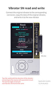 Nouveau testeur de récupération Qianli Apollo 6 en 1 avec réparation de puce, original pour iPhone 7-13 Pro Max, câble de données pour casque couleur, batterie, <span class=keywords><strong>base</strong></span> - Product Image 2