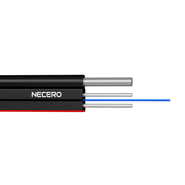 Factory Price Indoor Outdoor 2 Core Fibre Optic Network Ftth Drop Cable G657a Fiber 1Km Frp Kfrp Indoor Fiber Optic Cable