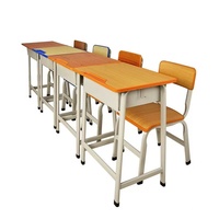 Meubles d'étude en métal de haute qualité au design moderne pour étudiants Table et chaises pour enfants pour bureau de professeur d'école à bas prix