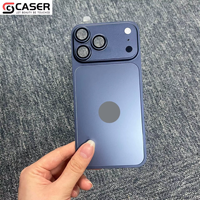 Étui de téléphone élégant en alliage d'aluminium électroplaqué givré, antidérapant, dissipateur de chaleur pour iPhone 16/15/14 Pro/ProMax