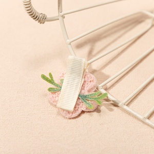 4 Couleurs Fleur Mini Hand <span class=keywords><strong>Crochet</strong></span> Baby Hair Clip Soft Wool Fabric Material Small Hair Accessory - Product Image 3