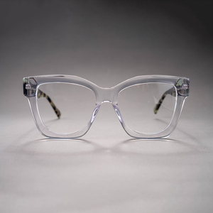 이탈리아 디자이너 수제 Mazzucchelli 아세테이트 안경 프레임 여성과 남성을위한 정사각형 및 원형 돋보기 안경 - Product Image 3