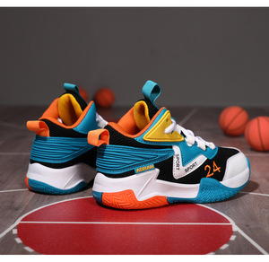 Chaussures de tennis et de basketball montantes pour garçons, confortables, respirantes, décontractées, à motif dessin animé, avec semelle en caoutchouc mince antidérapante, pour le printemps - Product Image 2