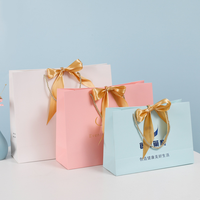 Sacs en papier d'art estampés à chaud or/argent de qualité supérieure, style classique avec lamination et impression numérique