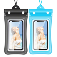 Funda Flotante Transparente para Celular con Airbag, Bolsa Sellada Impermeable para Teléfono, Accesorios para Natación y Playa, Bolsa a Prueba de Agua