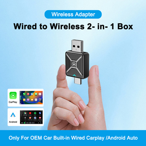 Nuevo CarPlay Box 2 en 1 Inalámbrico para Auto con Sistema Android, Compatible con Navegación Amap e Interconexión con el Vehículo - Product Image 3