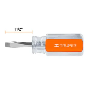 Master con 72 unità cacciavite a testa piatta 1/4 'x 1-1/2' impugnatura in acetato, Truper - Product Image 1