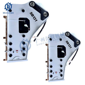 SB131 SB100 SB121 Disjuntor Hidráulico Tipo Aberto Forma Triangular Peso 30-40T EC350DL SH400.8 ZL975C HTW280 Escavadeira Rock Hammer - Product Image 1