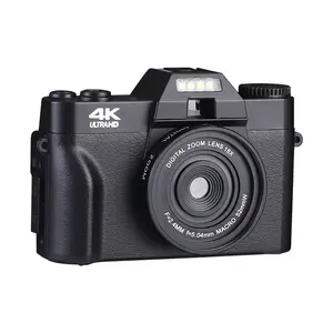 4K Vlog摄像机48MP 16X数字变焦翻转屏自动对焦摄像机，用于YouTube上的摄影