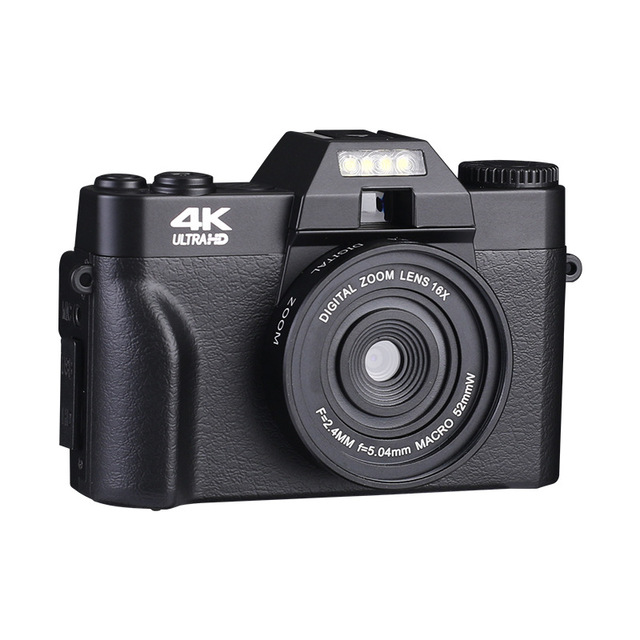 4K Vlog Video Camera 48MP 16X Digital Zoom Flip Screen Autofocus Camcorder for Photography on YouTube