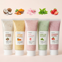 Gel Exfoliant Visage en Gros au Curcuma, Rose et Thé Vert – Soin Cosmétique pour la Peau
