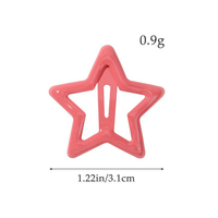 Lot de 50 pinces à cheveux étoiles élégantes pour filles, petites pinces à griffes en métal de haute qualité, accessoires scolaires