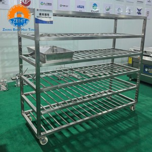 Chariot de congélation rapide multi-niveaux pour chambre froide <span class=keywords><strong>d</strong></span>'abattoir, équipement de transport de <span class=keywords><strong>viande</strong></span>, chariot congélateur horizontal - Product Image 3