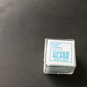 Fourniture de laboratoire essentielle personnalisable de couverture de <span class=keywords><strong>Microscope</strong></span> en verre de Offres Spéciales 22*22mm pour le soutien direct d'OEM de recherche - Product Image 4