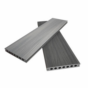 Plancher composite extérieur de haute qualité, <span class=keywords><strong>terrasse</strong></span> en <span class=keywords><strong>bois</strong></span> composite gris co-extrudé pour jardin et parc - Product Image 1