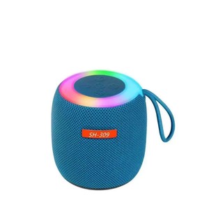 SH Portable for <strong>Bluetooth</strong> <strong>Speaker</strong> RGB LED <strong>Lighting</strong> High Volume Mini Stereo Subwoofer for Car Home Desktop-Wireless Battery - Product Image 5