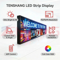 Bannière LED flexible RVB pleine couleur avec contrôle par application, affichage de texte défilant, publicités intérieures et extérieures, écran LED universel