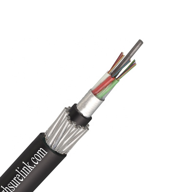 underwater submarine cable steel wire 24 48 72 96 144 core armored optic fiber cable GYTA33