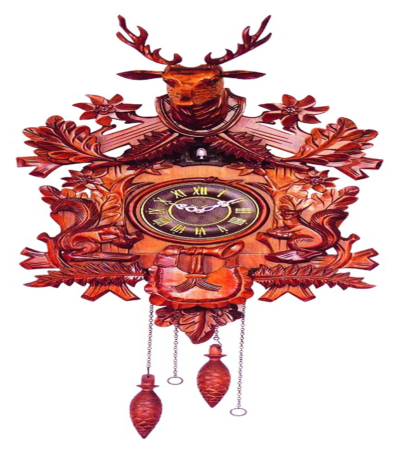 Reloj de cuco moderno para decoración del hogar, reloj de cuco de madera