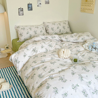 Ensemble de literie pleine grandeur, drap de couette et taie d'oreiller, ensembles de couette King en coton