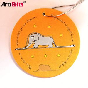 Ambientador de coche de papel de algodón absorbente de estilo más nuevo a granel personalizado sin mínimo colgante - Product Image 5