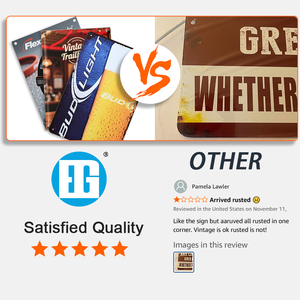 Panneau publicitaire mural en métal personnalisé à faible MOQ pour la promotion de petites entreprises et de startups - Product Image 2