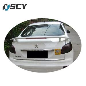 Aileron arrière pour <span class=keywords><strong>Peugeot</strong></span> <span class=keywords><strong>207</strong></span> Seden 2006-2013, aileron pour <span class=keywords><strong>Peugeot</strong></span> 308 avec lumière, matériau plastique ABS, couleur de l'aileron arrière - Product Image 1