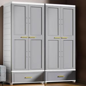 <span class=keywords><strong>Cuisine</strong></span> à 3 niveaux deux portes pour enfants bébé plastique <span class=keywords><strong>rangement</strong></span> pliable vêtements armoire suspendue chambre salon - Product Image 2