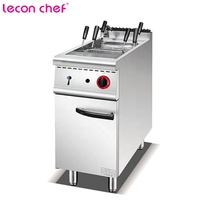 Cuiseur à pâtes professionnel en acier inoxydable de type italien, gaz/électrique, avec armoire et commande par bouton, 800x900x920mm, 18000W