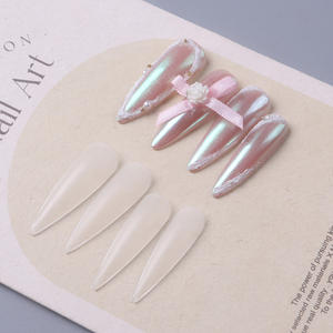 Tszs ตะปูปลอมขนาดเดียวปลายแหลมยาวปลอม200ด้านยาวแบบใส - Product Image 3